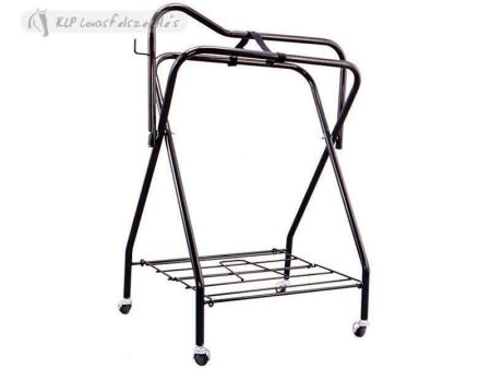 Folding Saddle Display Stand 4 Wheels Online Sale