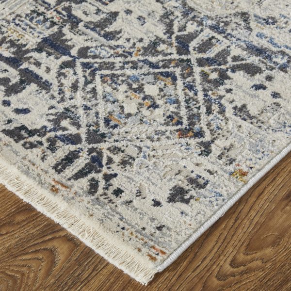 Feizy Kaia 39HUF Navy Beige Area Rug Supply