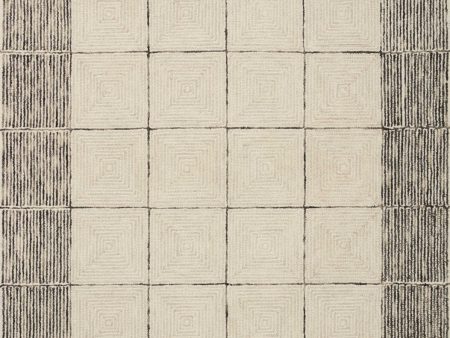 Chris Loves Julia x Loloi Francis FRA-02 Cream Black Area Rug For Discount