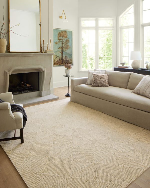 Chris Loves Julia x Loloi Francis FRA-04 Natural Pebble Area Rug Online Hot Sale