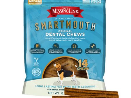 Smartmouth Original Dental Chews For Dogs Small Medium Dog 8.9 Oz by The Missing Link Discount