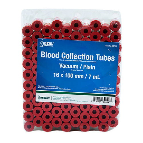 Ideal Blood Collection Tubes - Red (7 ml), 100 s 7 ML by Ideal Cheap