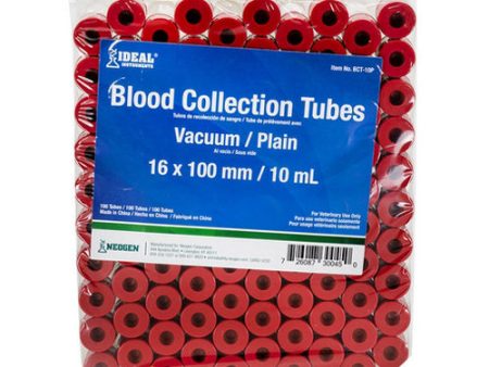 Ideal Blood Collection Tubes - Red (10 ml), 100 s 10 ML by Ideal Online now