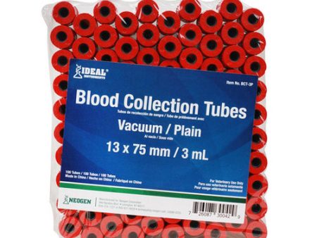 Ideal Blood Collection Tubes - Red (3 ml), 100 s 3 ML by Ideal Cheap