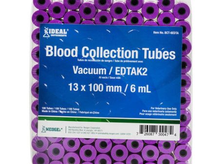 Ideal Blood Collection Tubes - Lavender (6 ml), 100 s 6 ML by Ideal Online now